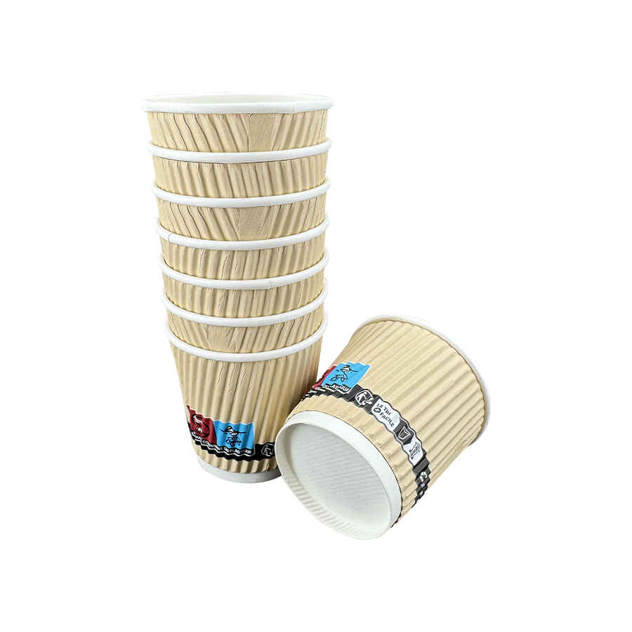 4oz Ripple Wall Disponible isolerte kaffekopper